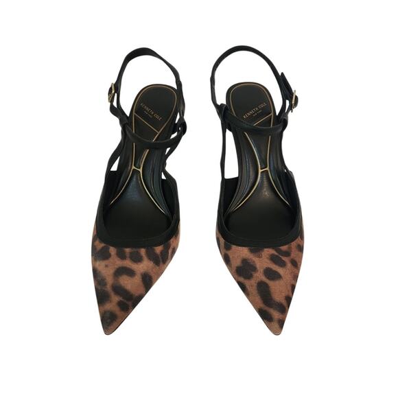 New Kenneth Cole Romi Leopard Print Slingback 9.5M - Picture 4 of 8
